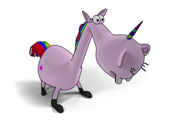 Cartoon Unicorn - The ambassador of unicorn facts.