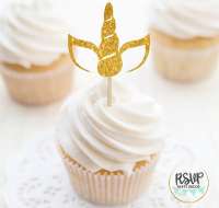 Unicorn Horn Cupcake Topper