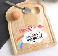 Unicorn Egg and Toast Board