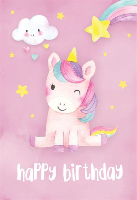 unicorn birthday wishes quotes verses free cards