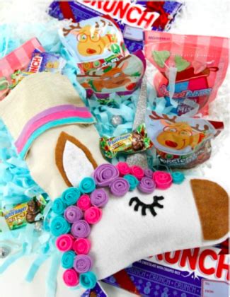 DIY personalized unicorn Christmas stocking - colorful and fun.