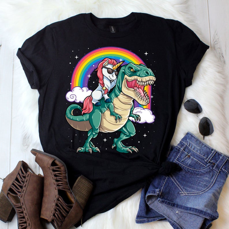 Unicorn x T-Rex cool t-shirt