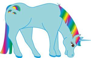 Some unicorns live on rainbows